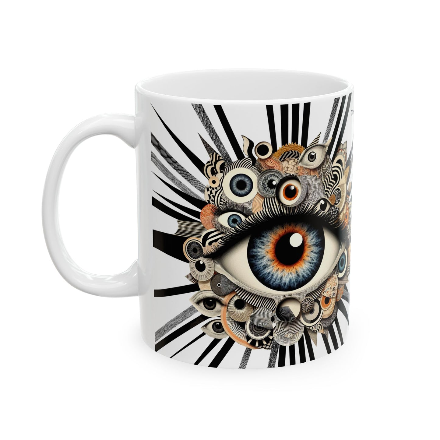 “Coffee First, Sarcasm Second, Evil Eye Always” – Morning mantra for open-plan survival. - White on White