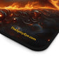 The Sizzling Stare That Sees Your Soul (And Roasts It). 👁🔥-Desk Mat