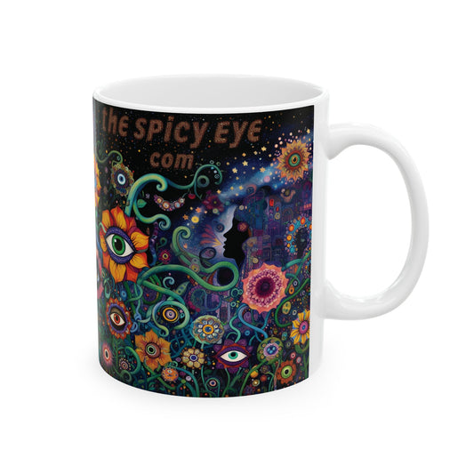 “Floral Roast & Forest Shade” – Hot coffee, cool sarcasm, zero tolerance for negativity.