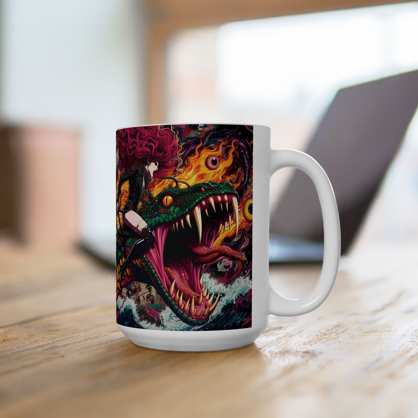 “Coffee, Chaos & Cold-Blooded Companions” – Evil eye handles curses; I handle the sass.