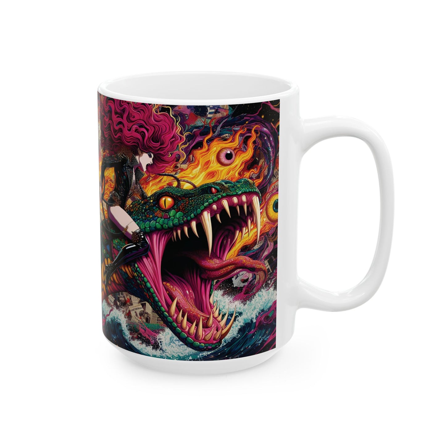 “Coffee, Chaos & Cold-Blooded Companions” – Evil eye handles curses; I handle the sass.