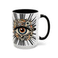 Stargazers Secret Mug - White on Black
