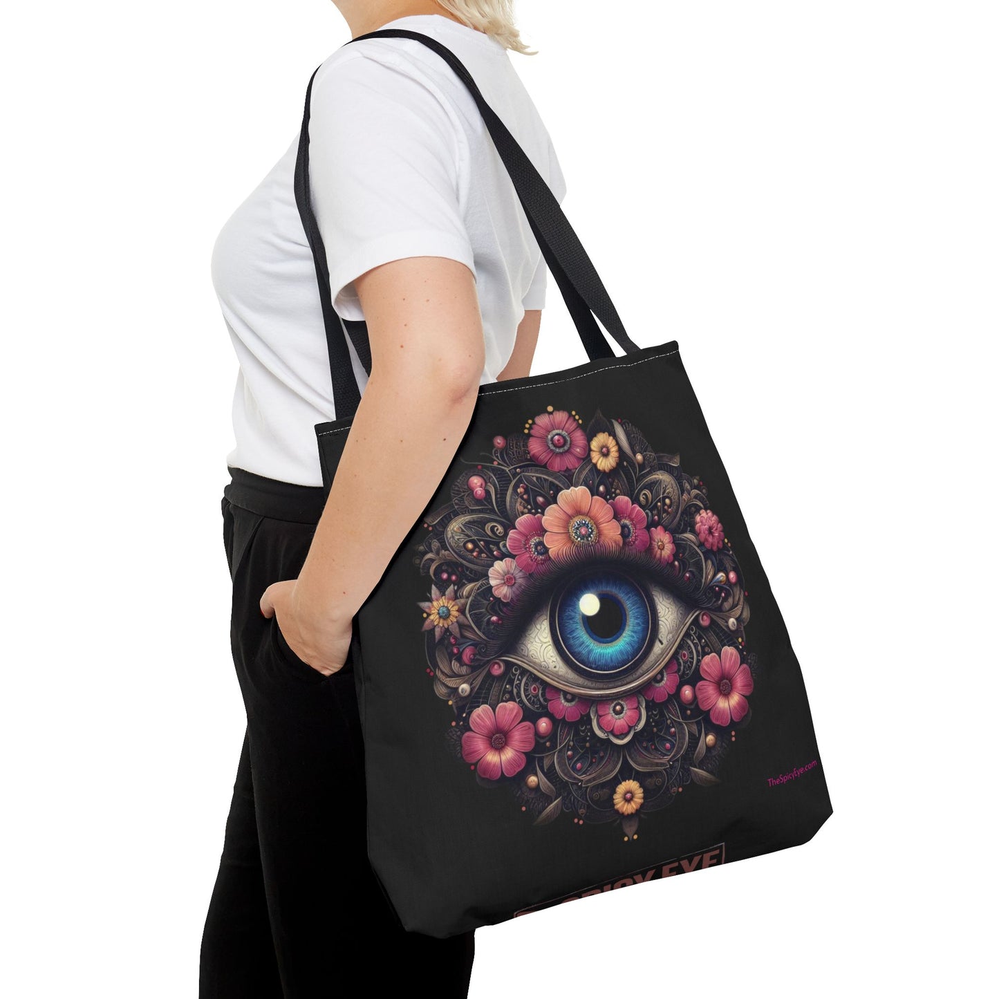 Celestial Guardian Floral Eye Tote