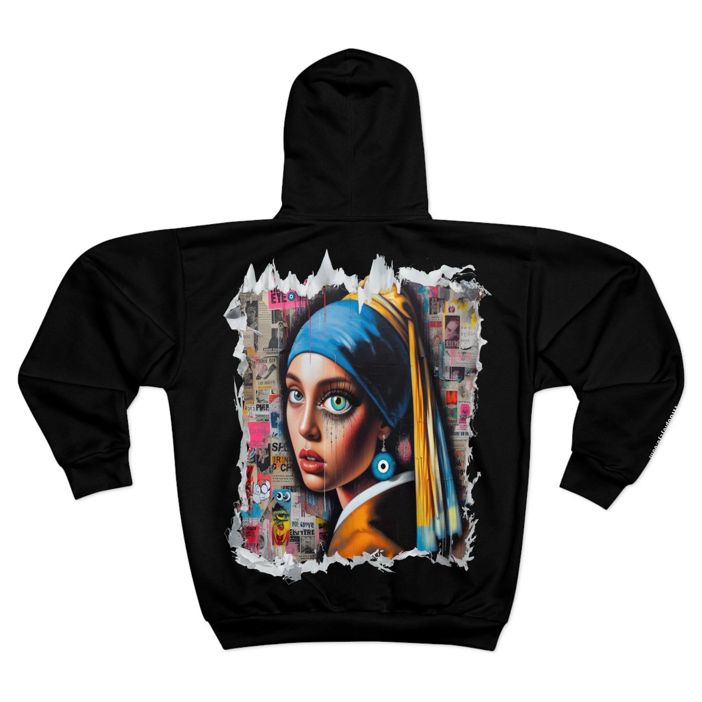 The Girl With the Evil Eye Earrng - Hoodie - Black
