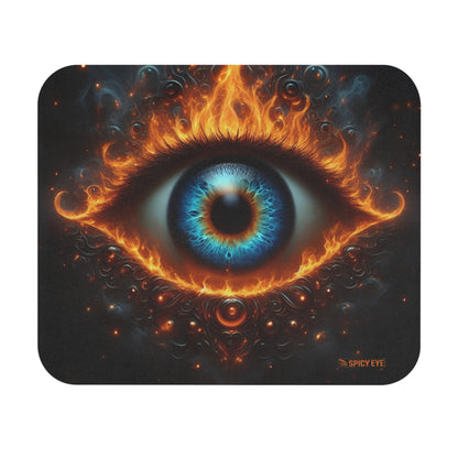 The Sizzling Stare That Sees Your Soul (And Roasts It)-Mouse Pads