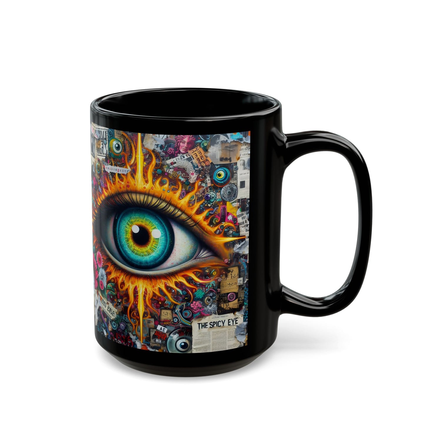 “Office Politics & Evil Eye Protection” – Sipping, judging, blocking negativity - black